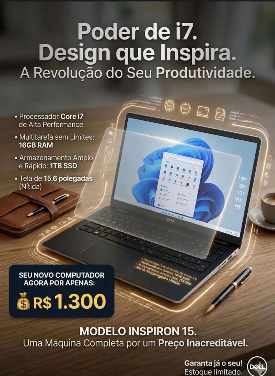 Notebook Dell - Inspiron 15 <br>