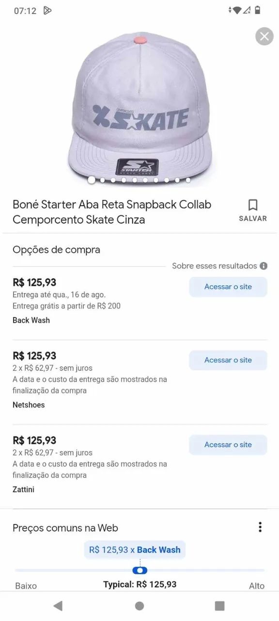 Kit Starter Moletom, bone aba reta e camiseta tam G - Foto 3