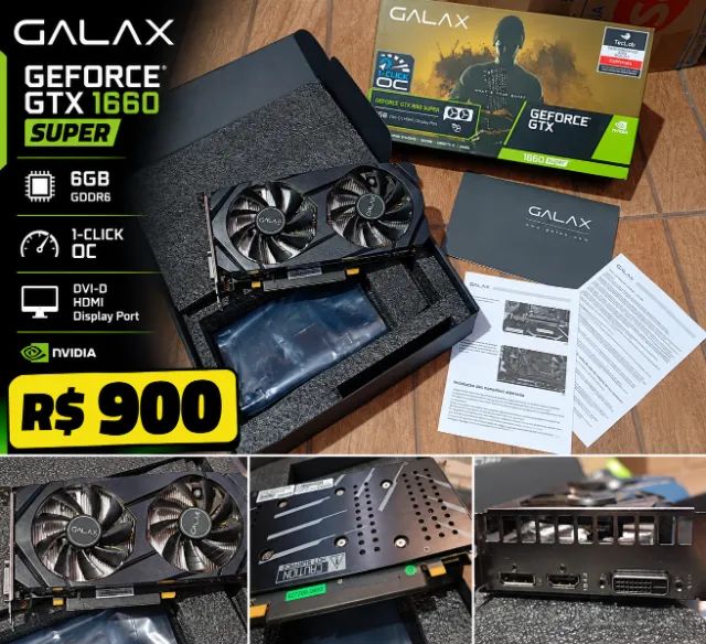 GTX 1660 Super 6GB Zerada! - Placas de Vídeo - Parque das Abelhas