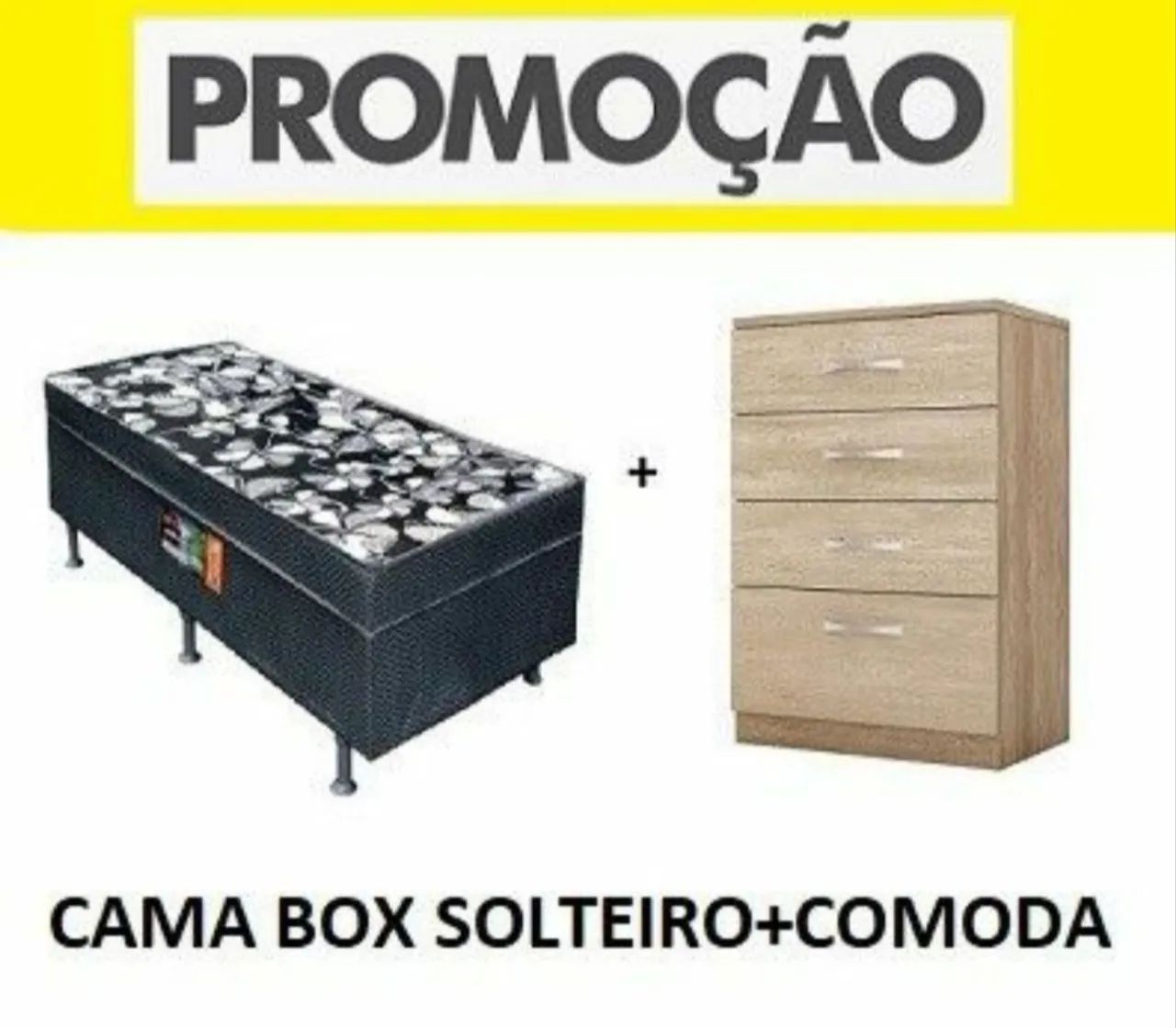 Mega promoção de Combo de Cama+Cômoda com Frete grátis 