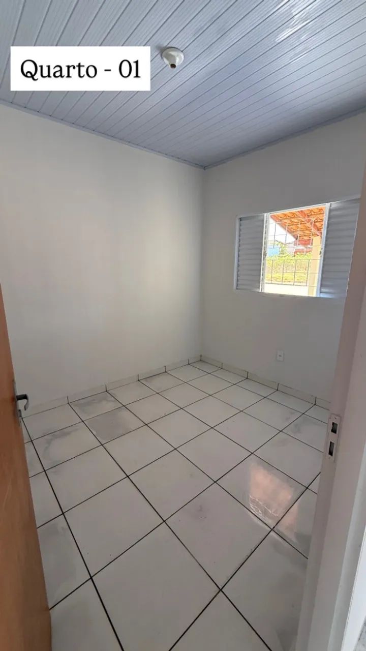 Casa em Jangada MT - 2 quartos, sala e cozinha integrados, 1 banheiro e lavanderia coberta - Foto 3