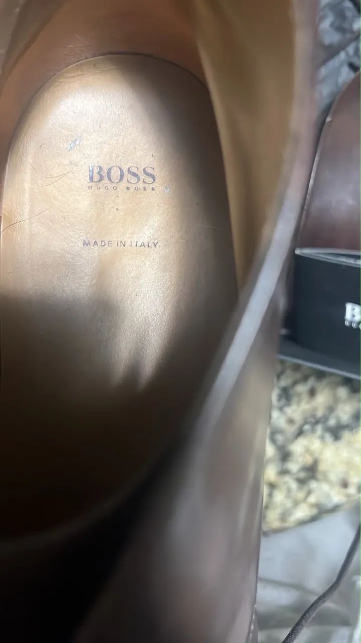bota masculina de couro legítimo de cano curto - Foto 4