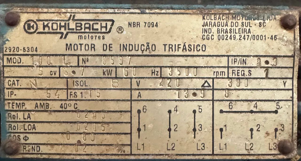 Motor de Indução trifásico 5 CV - Foto 5