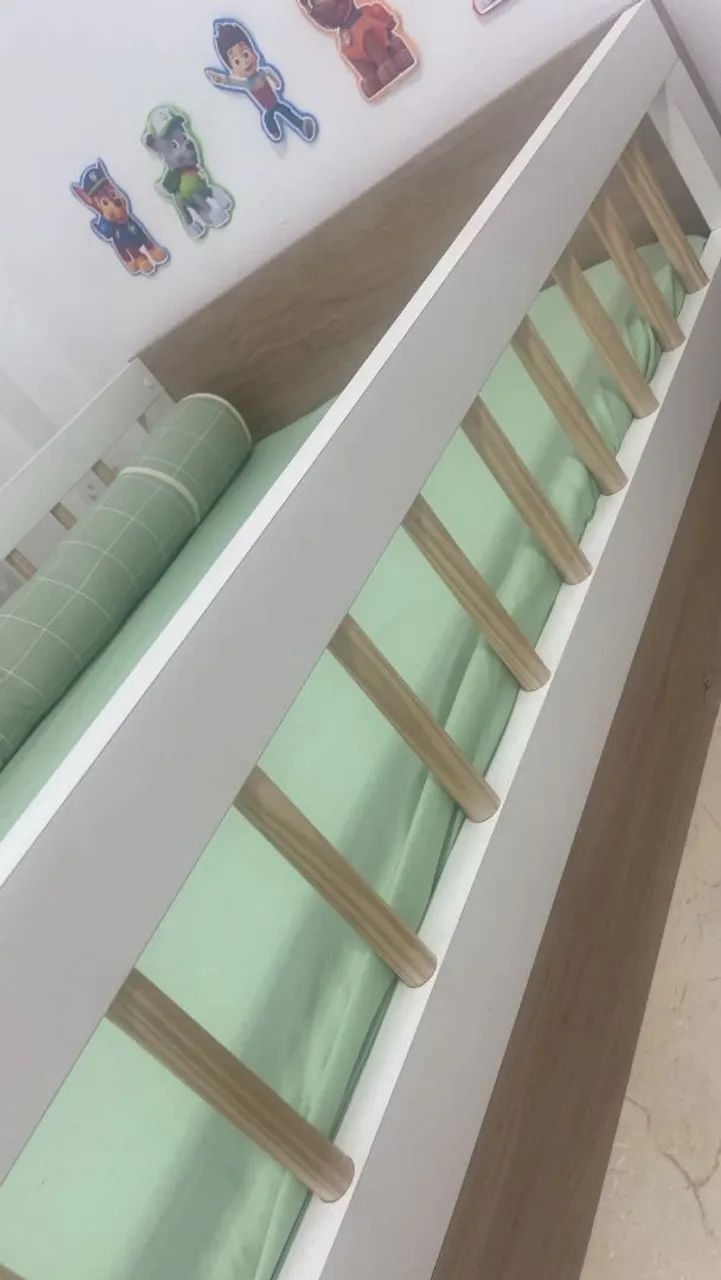 Cama infantil com colchão  - Foto 4