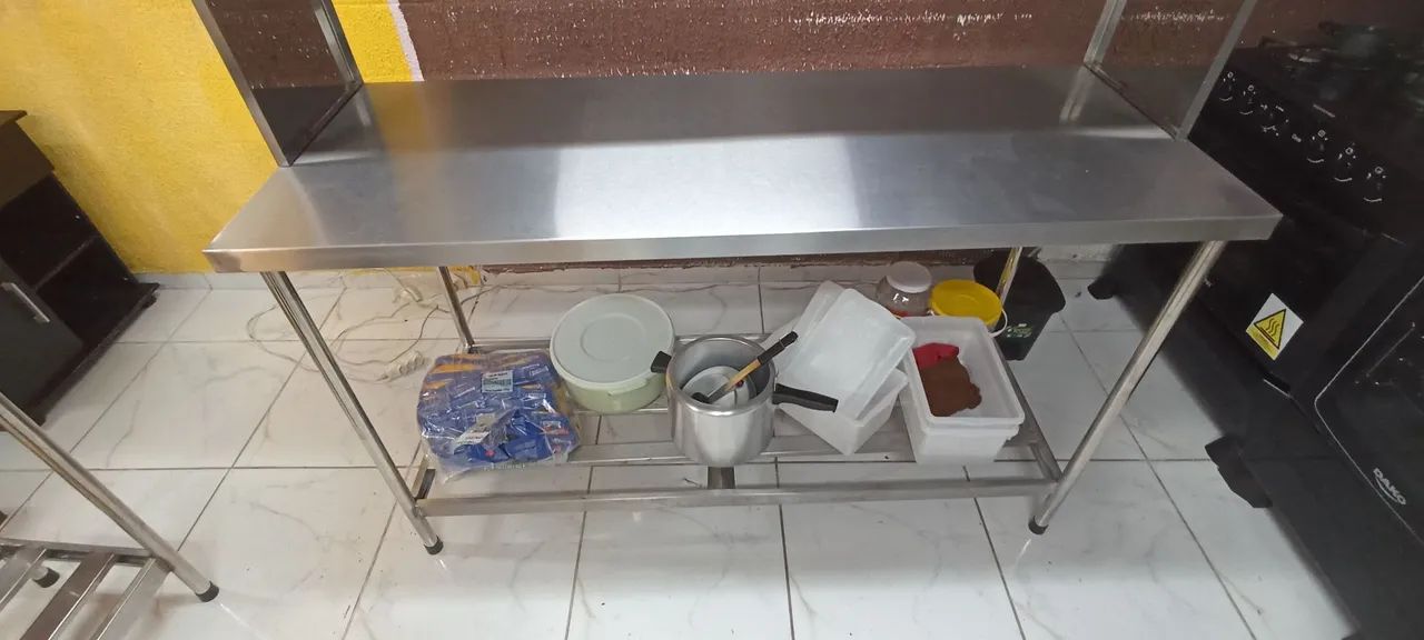 Mesa inox cozinha restaurante  - Foto 4