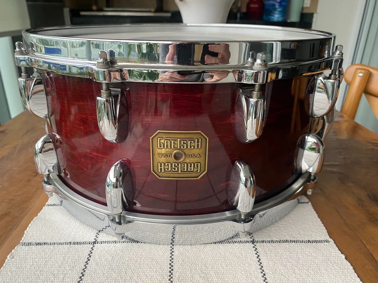 Caixa gretsch USA custom 14x6,5 - Jasper shell - Foto 5