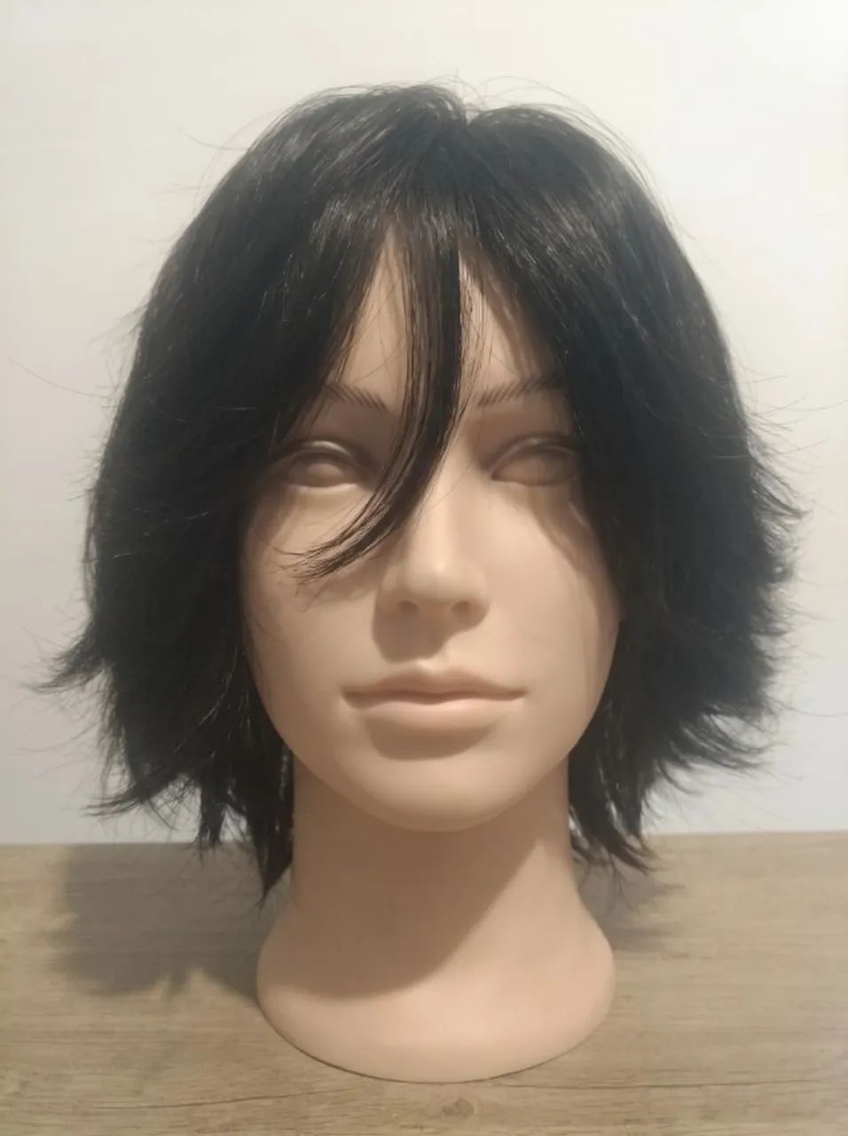 Peruca Curta Preta Cabelo Real - Foto 2