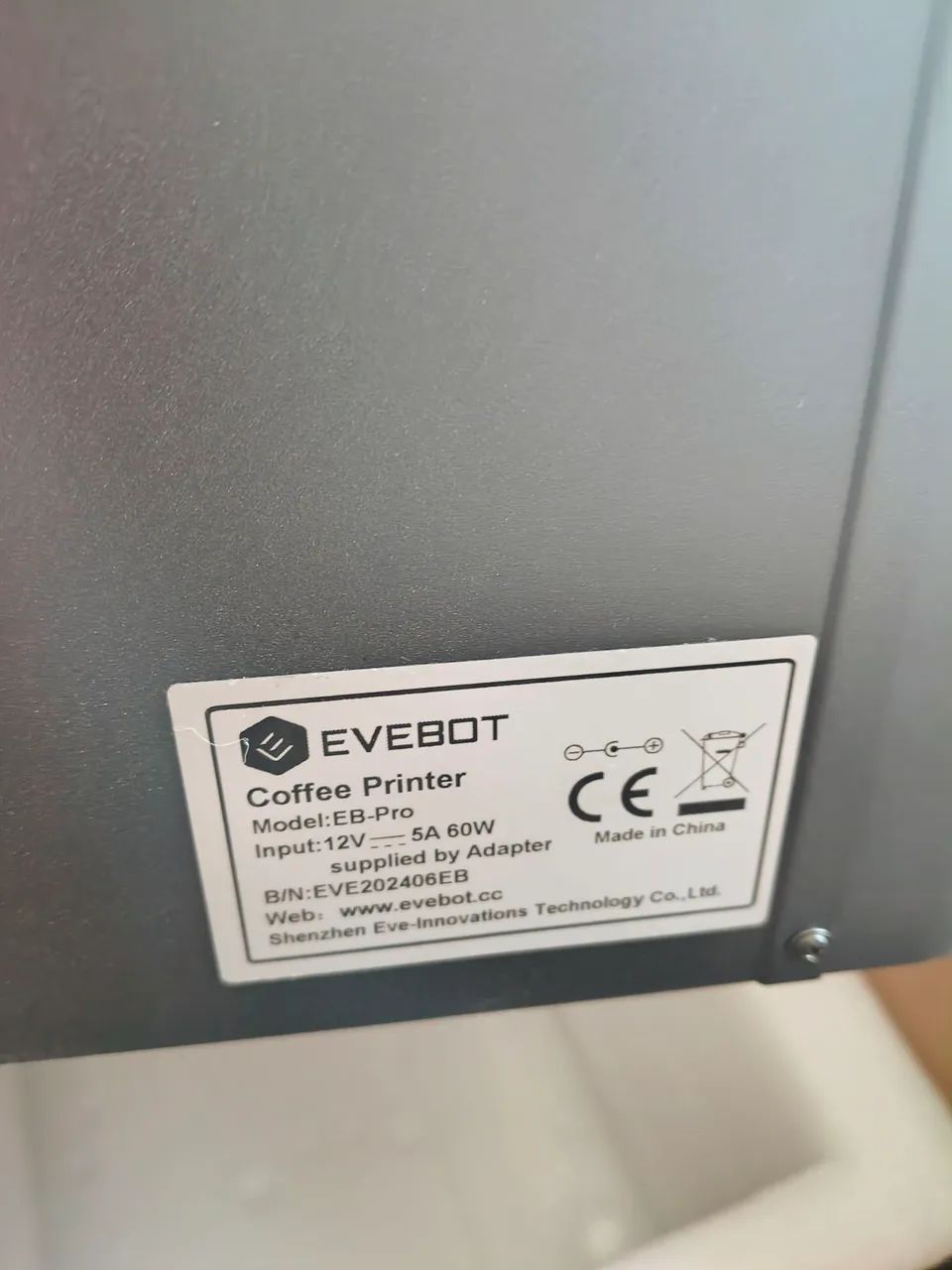 IMPRESSORA DE CAFÉ E ALIMENTOS EVEBOT - Foto 3