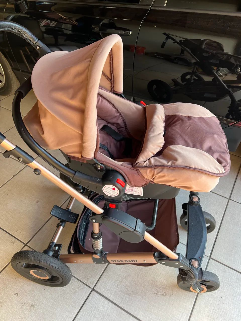 Carrinho de bebê Europeu com Bebe conforto - Foto 5