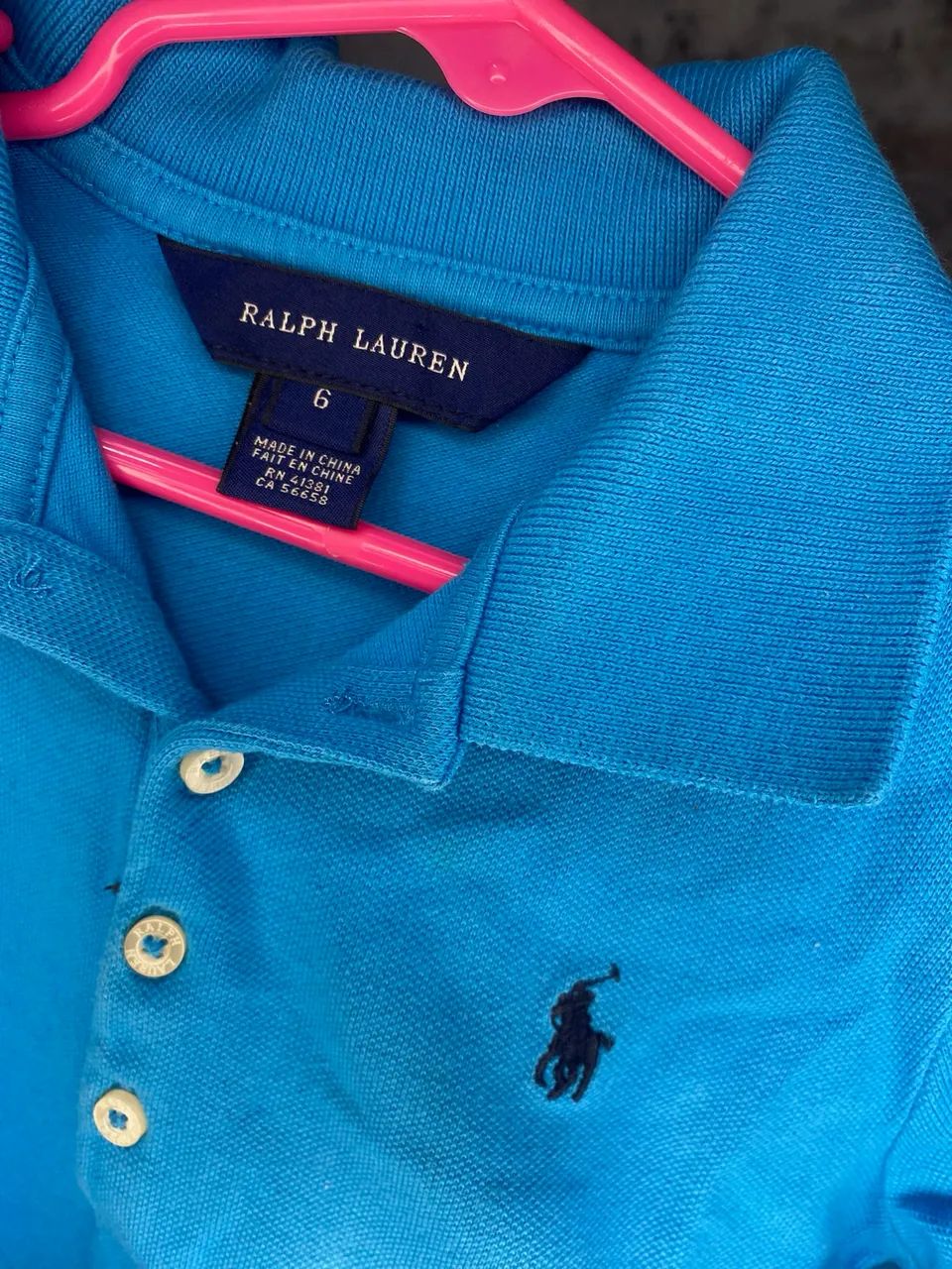 Kit Vestido Ralph Lauren (EUA), menina 5/6 anos 