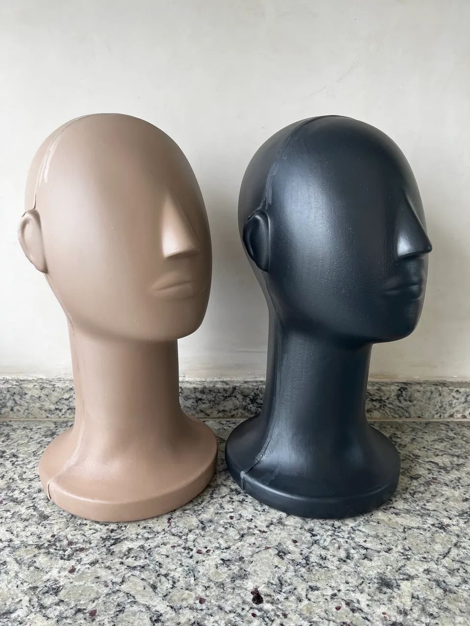 2 Manequim de Plástico - Cabeça (Expositor: Óculos, boné, chapéu, peruca, lace e etc) - Foto 3