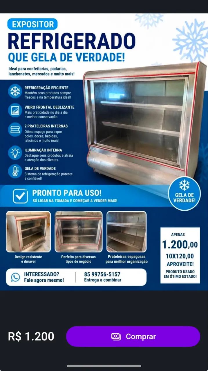 Expositor gelado 