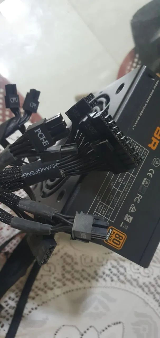 Fonte EVGA 450W 80 Plus Bronze 100-BR-0450-K - Foto 3