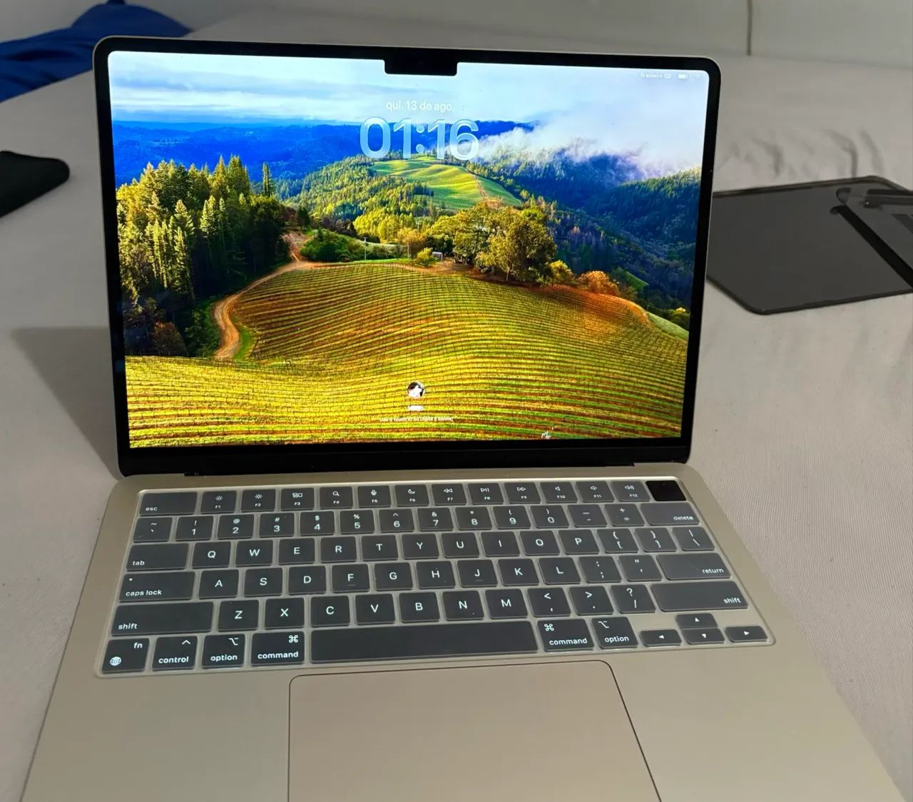 【バッテリー100%】MacBook Air M3 16GB SSD256 Macbook air m3 16/256gb 13 polegadas/ 100% de saúde de bateria e