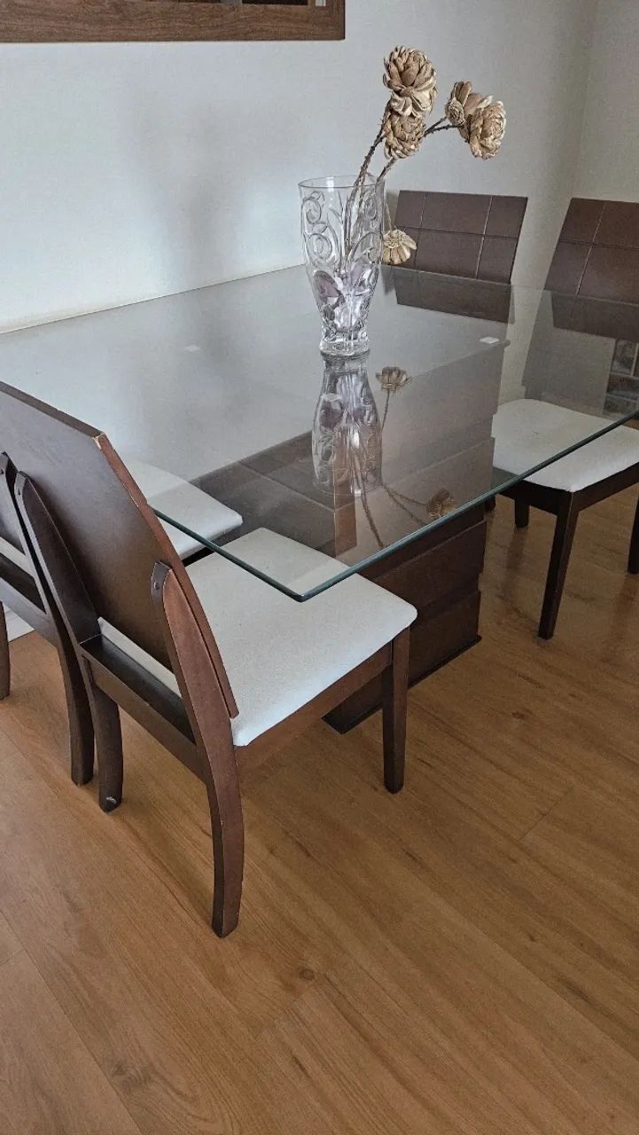 Mesa de jantar de vidro - Foto 2