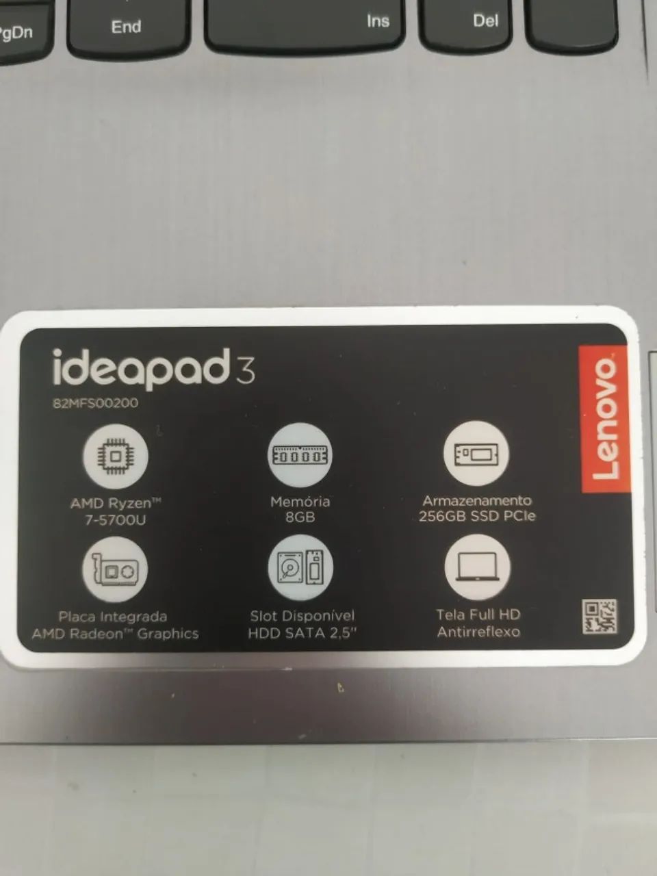 Notebook Lenovo IdeaPad 3 15alc6 em estado de novo! - Foto 2