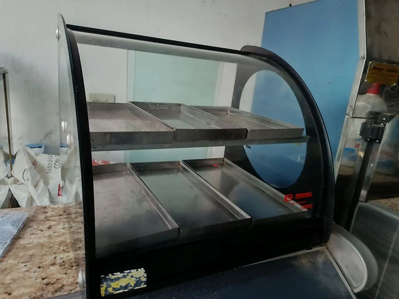 Estufa vitrine para salgados 6 bandejas  - Foto 4