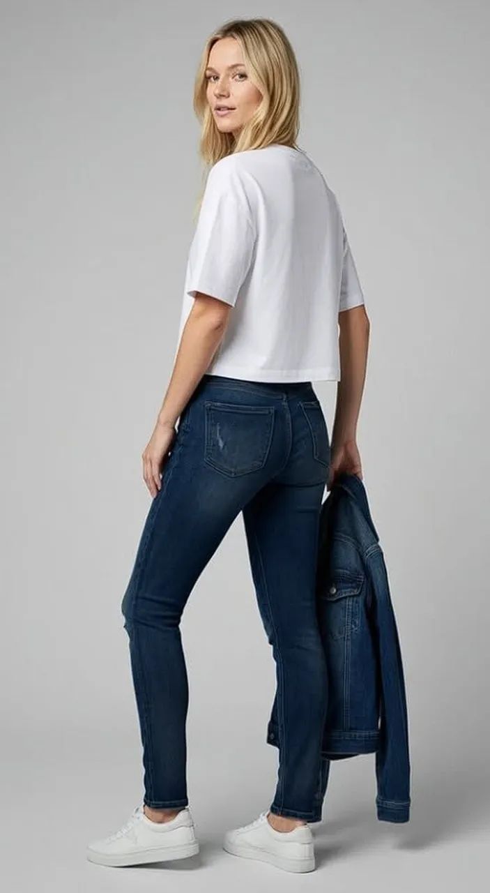 Calça Jeans Skinny Industry Diesel Detroyed 4 Bolsos Desbotada