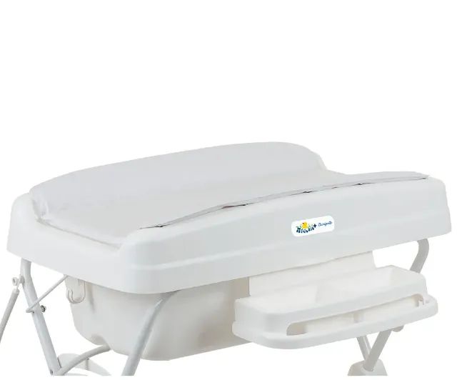 Banheira Millenia+ com Suporte Trocador Burigotto + BRINDE BUBA - Foto 6