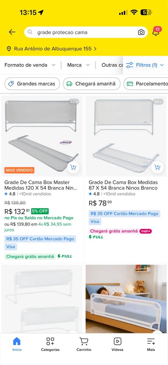 Grade protetora protecao de cama bebê  - Foto 2