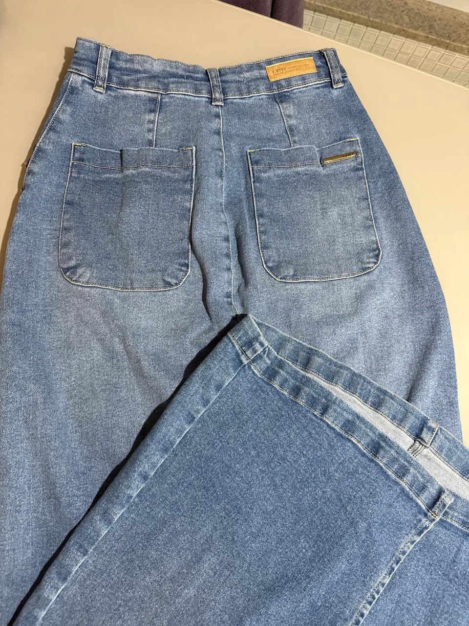 Saia Jeans Longa Dimy - Tamanho 36 - Foto 3