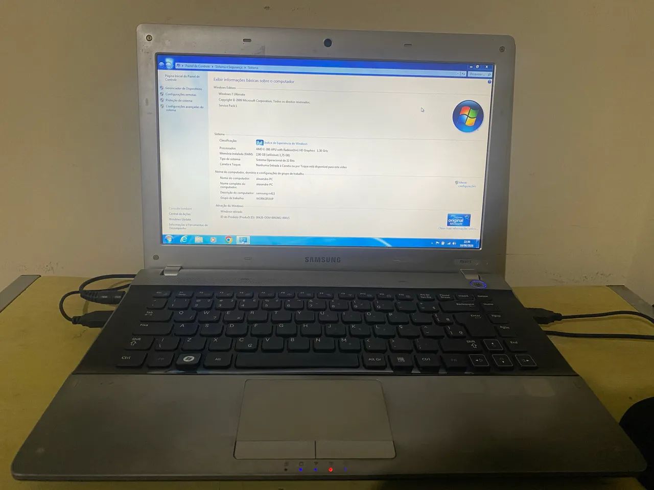 Notebook Samsung 