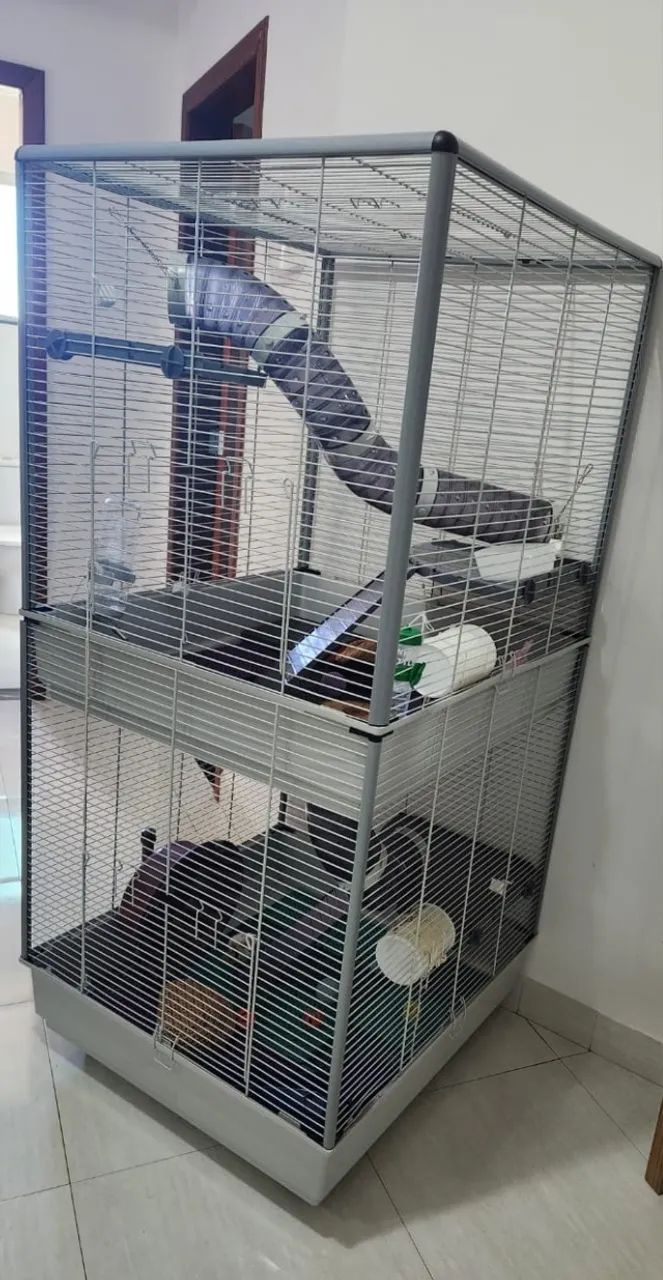Gaiola Furet Tower Ferplast de 2 andares (para furão, rato twister) - Foto 2