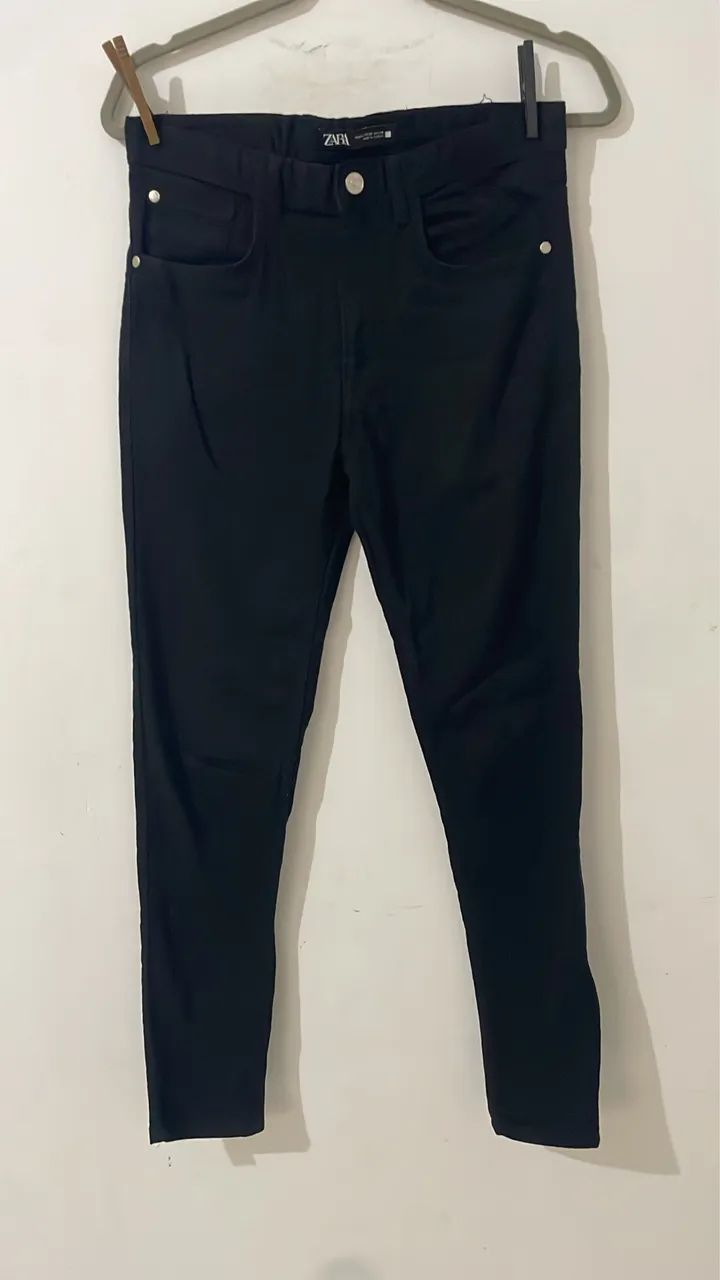 Calça jeans zara preta 36