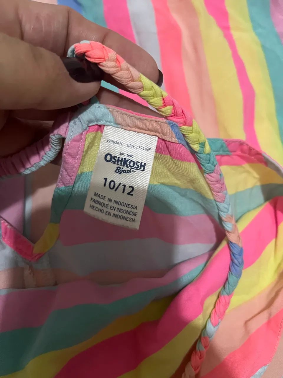 Vestido listrado menina  - Foto 3