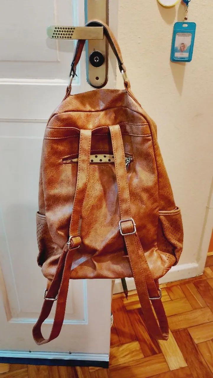 Mochila em couro grande  - Foto 4