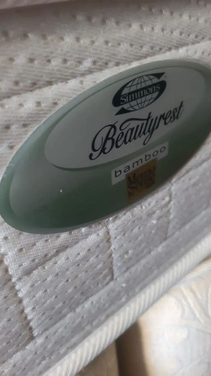 Cama box Queen size colchão simons molas ensacadas bambu  - Foto 4