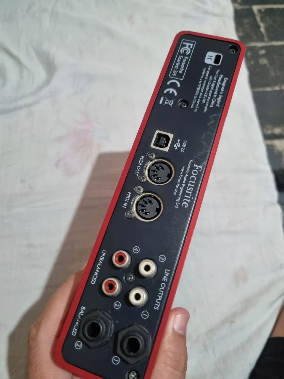 Placa de audio Focusrite Scarlett bem conservada  - Foto 2