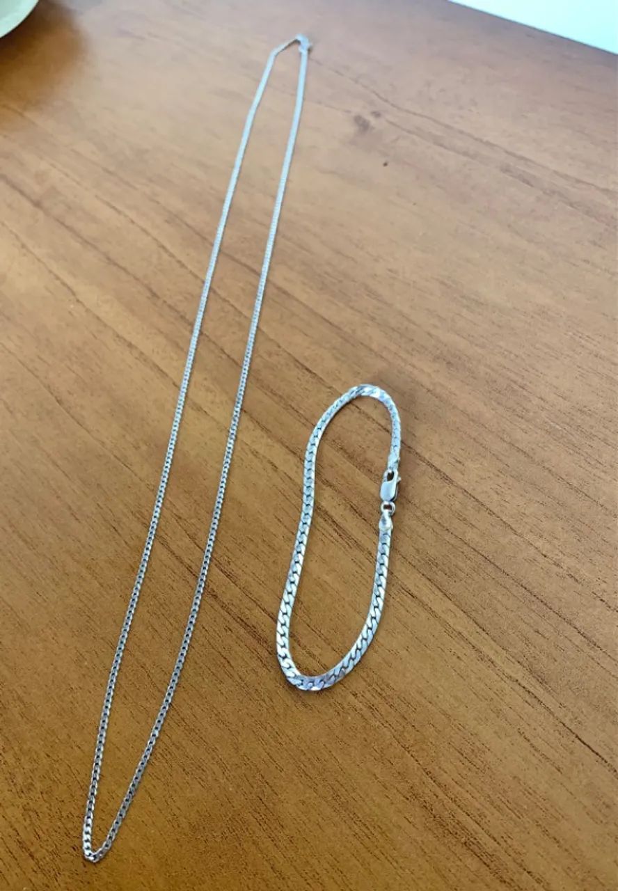 Corrente + Pulseira de Prata ? - Foto 2