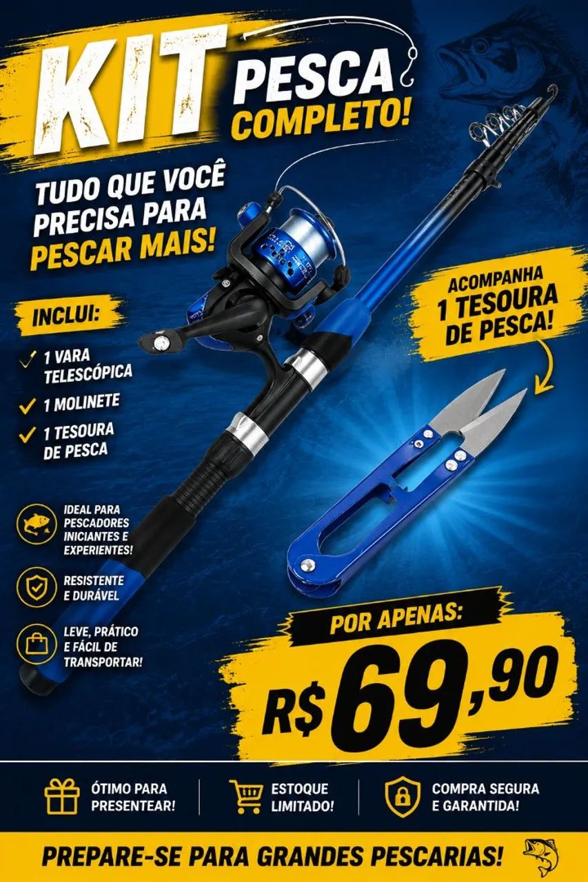Vara de pesca promocional 