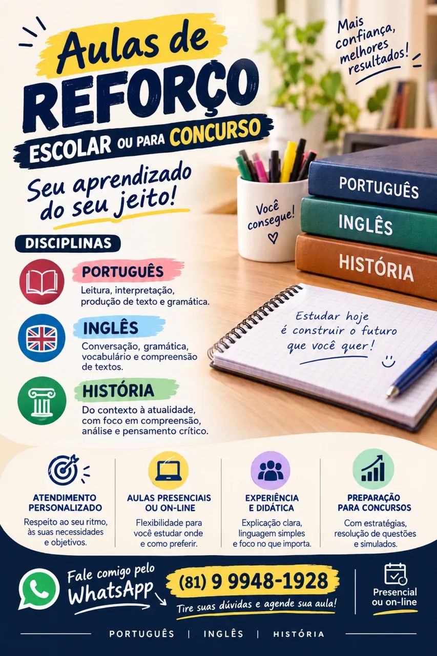 Aulas de Reforço 