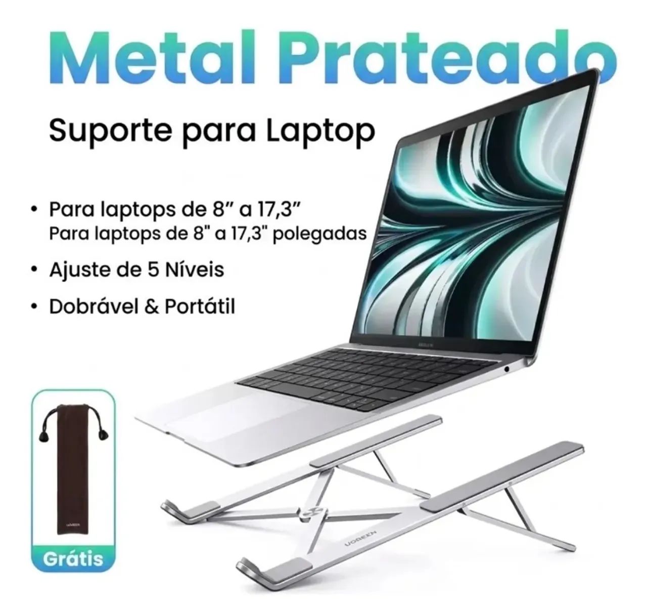 Suporte notebook  ugreen original de alumínio  - Foto 5