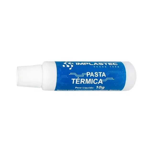 Pasta térmica de silicone (peso líquido de 10 gramas) bisnaga da Implastec (p/ CPU) - Foto 3