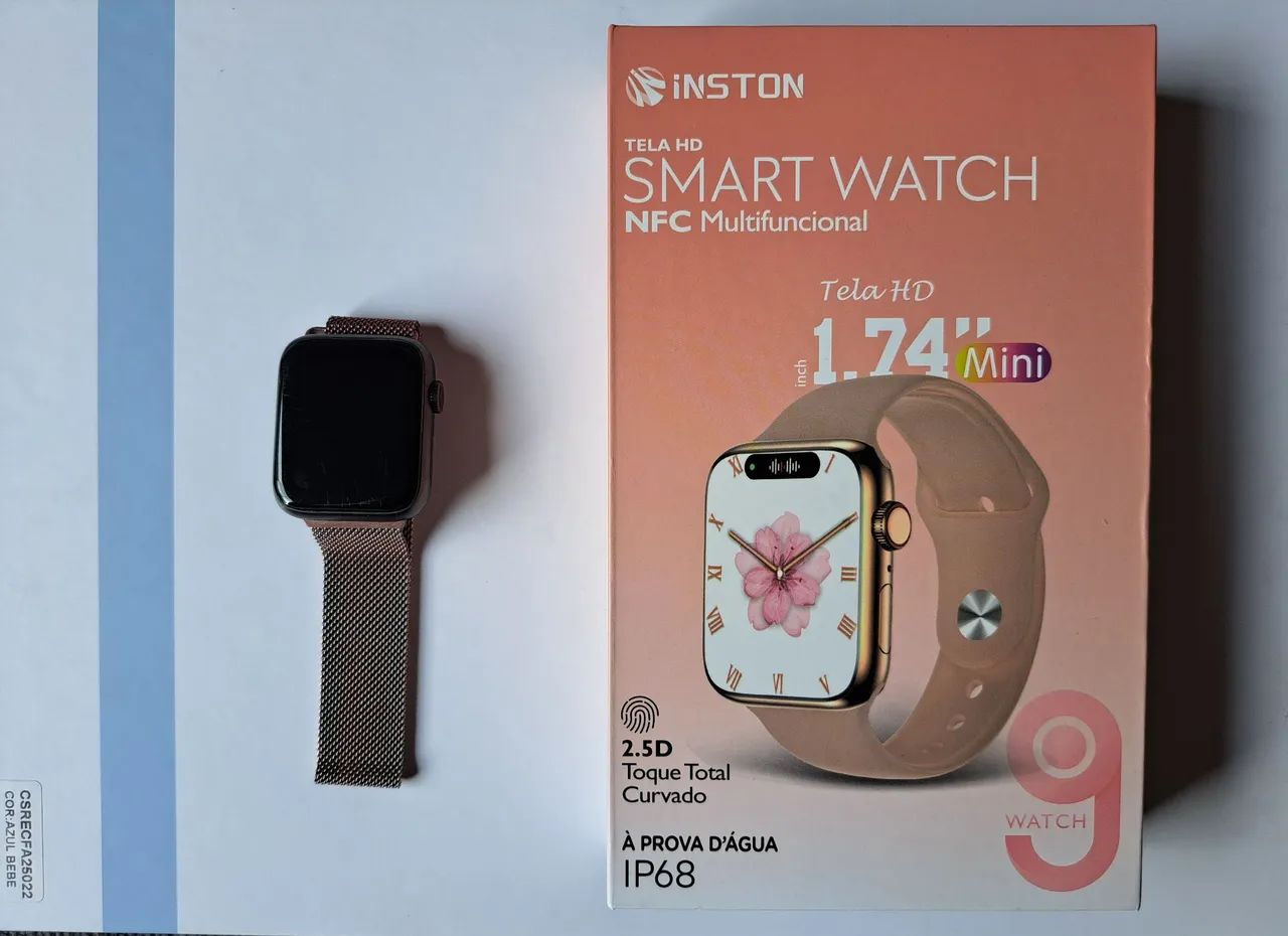 Smartwatch Inston Q9 NFC HD 1.74? Mini + Vários Acessórios, original.<br> - Foto 4