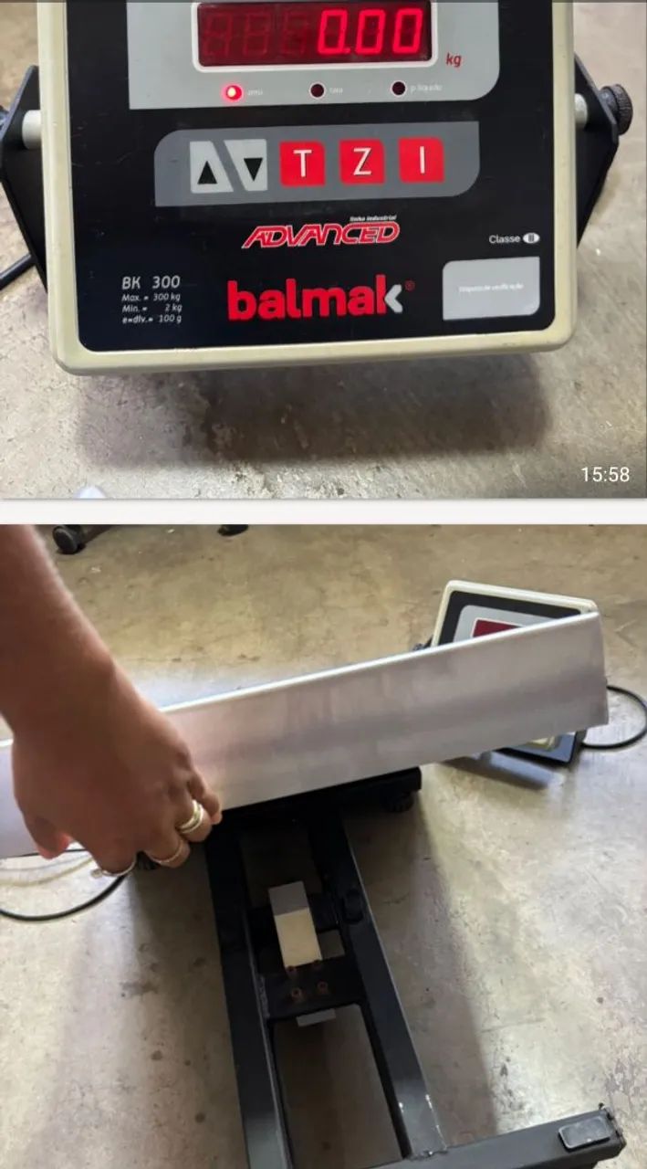 Balança balmak bk-300kg base fixa  - Foto 2