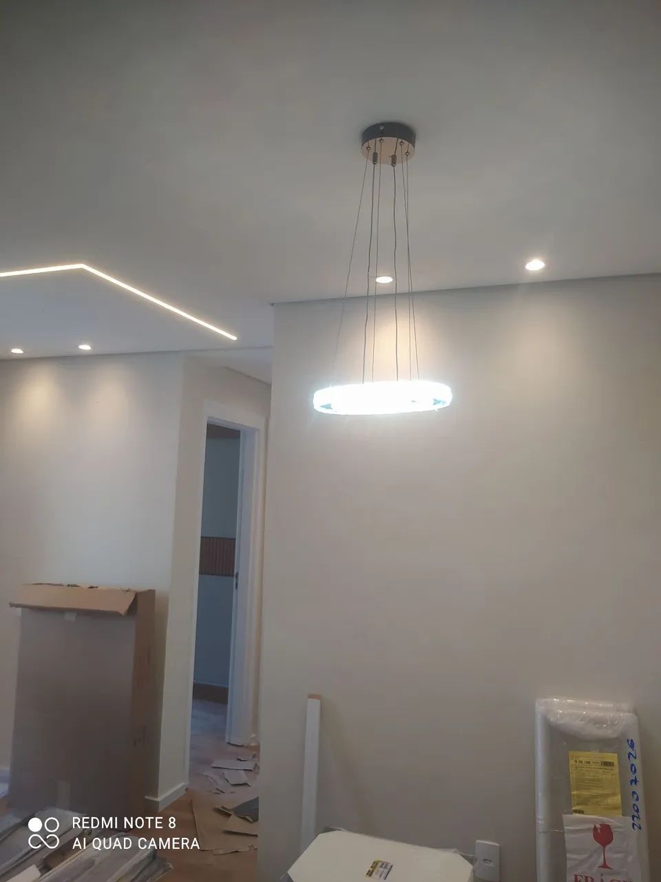 Drywall, elétrica e pintura 