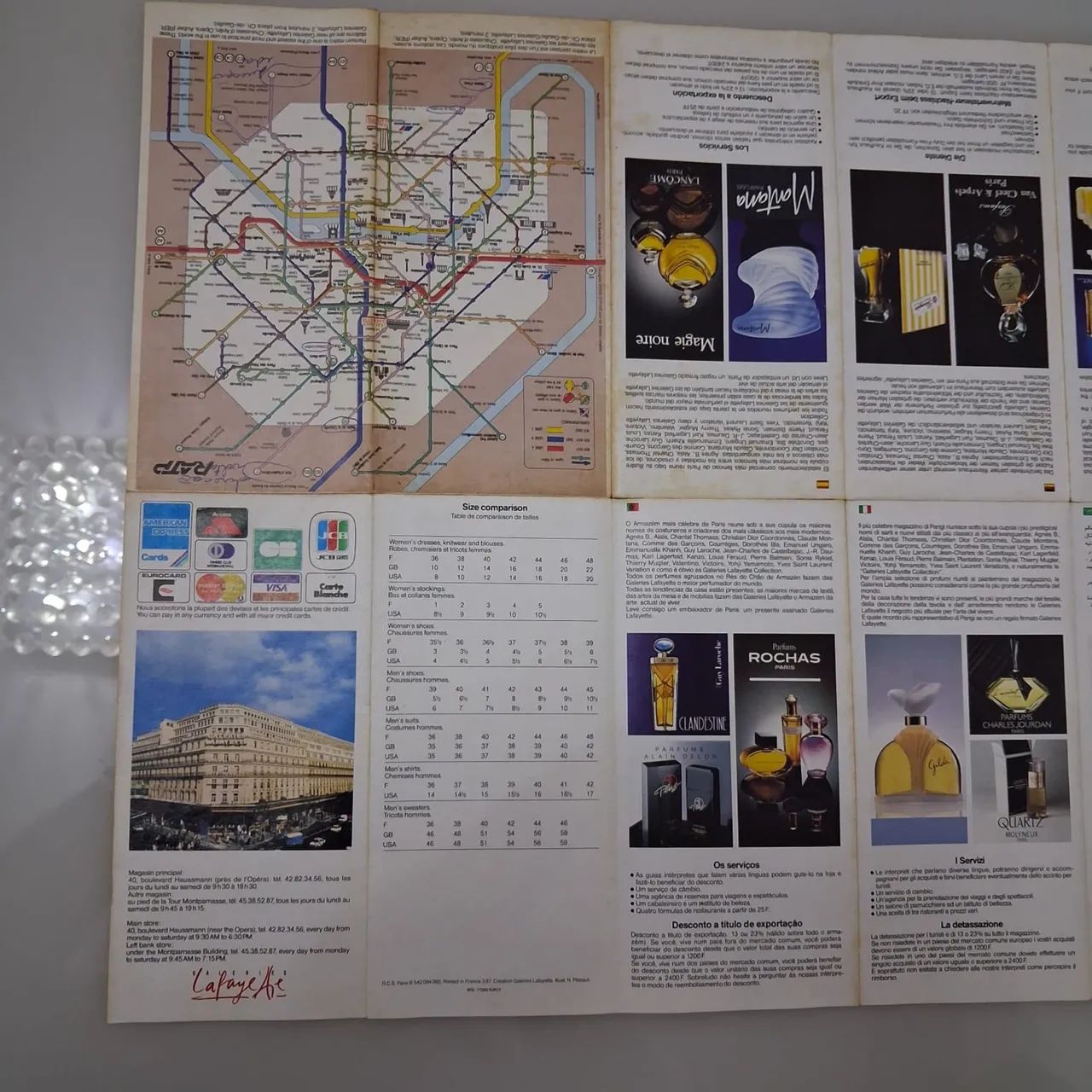 Mapa de Paris - Antigo da Década de 80 - Foto 3