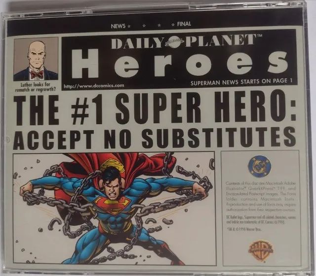 Guia de Estilo em CD-ROM raro - Superman '98 Style Guide - Foto 2
