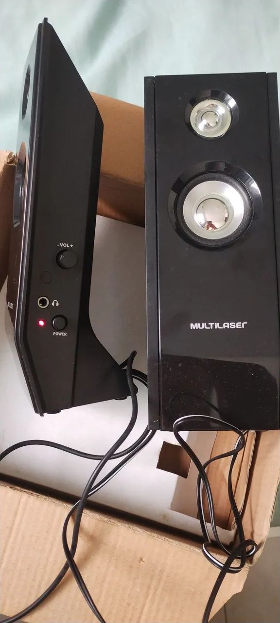 Caixa de som Multilaser shadow 20usb 8w preto - Foto 2