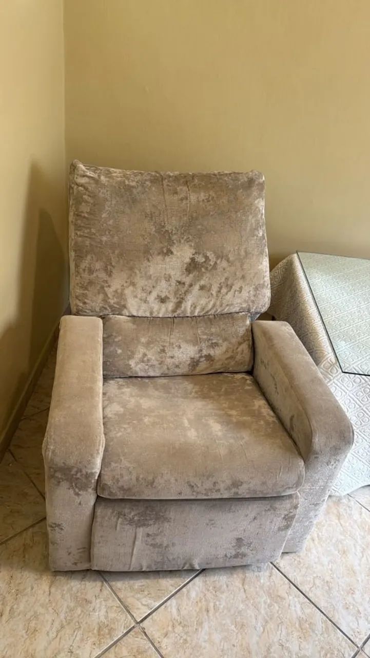 Cadeira do papai de Veludo 