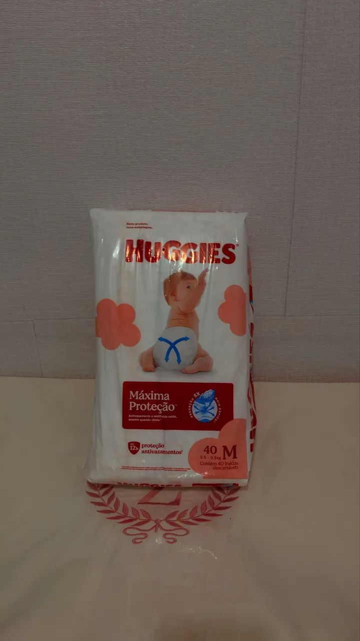 HUGGIES PROTEÇÃO ACOLCHOADA M ? 40 UNIDADES
