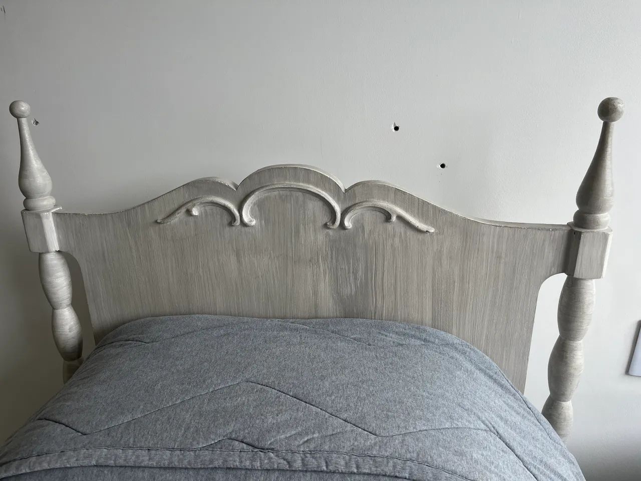 Cama madeira maciça com patina - Foto 3