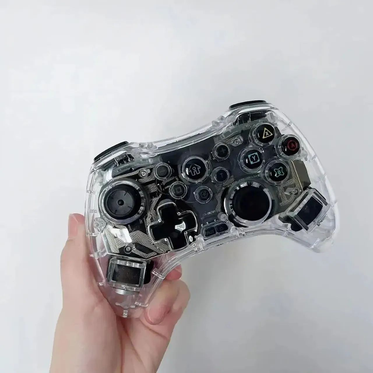 Controle transparente Bluetooth Android Pc, PS3, PS4, Nintendo - Foto 2
