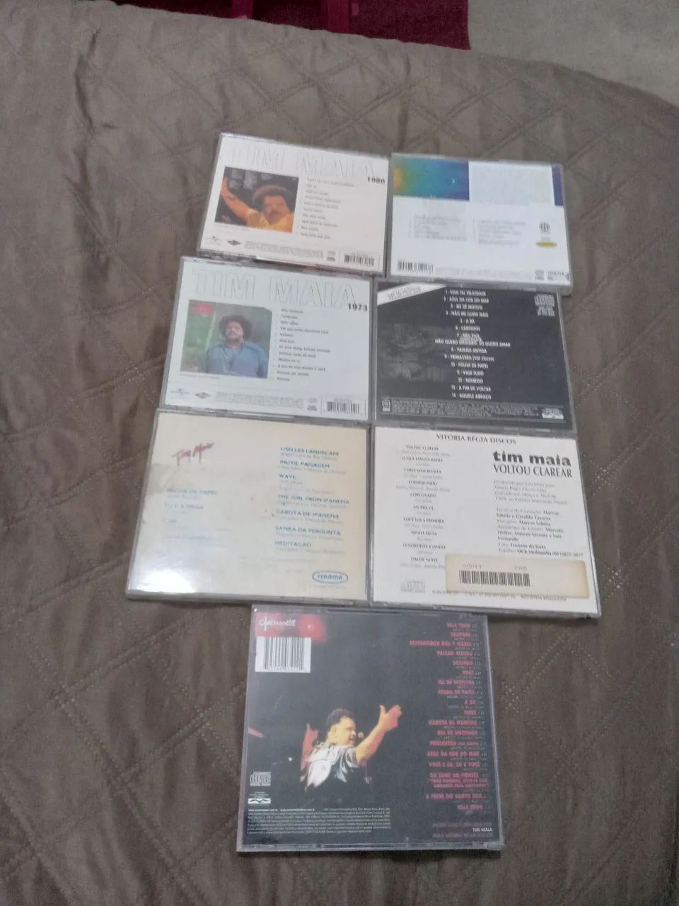 Lote 7 CDs Tim Maia Racional 1973 1980 Romântico Vivo Bossa Voltou Clarear - Foto 2