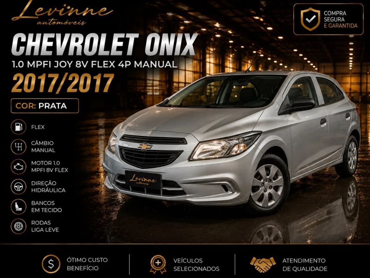 Chevrolet Onix ONIX HATCH Joy 1.0 8V Flex 5p Mec. 2017