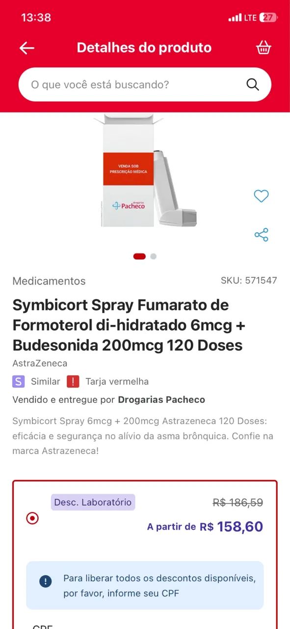 Symbicort 6/200. Lacrado - Foto 5